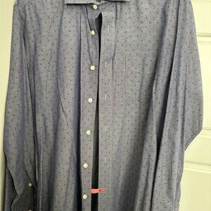Men's Blue Patterned Shirt